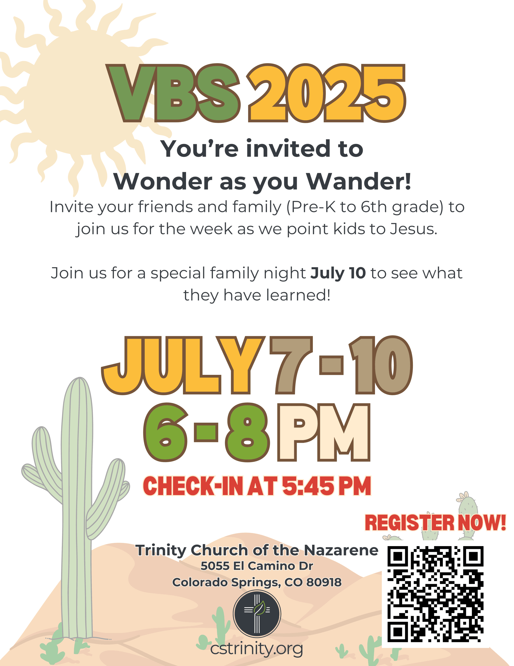VBS Flyer - 2025 CSTrinity English